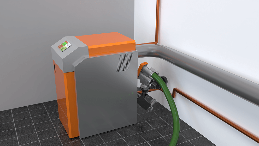 3d visualisation of pellet oven for evoworld by smartcg